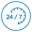 24 7 Emergency call services icon