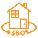 360 degree house icon