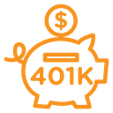 401k retirement savings icon