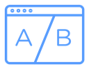 A B testing icon