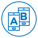 A B testing icon