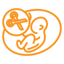 Abortion of fetus icon
