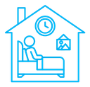 Accommodation Color Outline icon