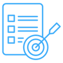 Accomplished Goals Target Checklist icon