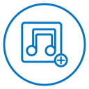 Add music icon