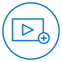 Add video icon