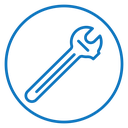 Adjustable wrench icon