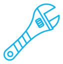 Adjustable wrench icon