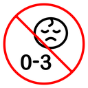 Age warning sign icon