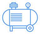 Air Compressor Tank Gauge Color Outline icon