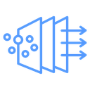 Air Purification Filter Color Outline icon