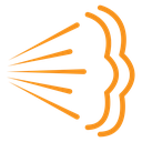 Air spray cloud icon