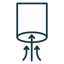 Air suction icon