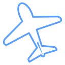 Airplane Diagonal Flight icon