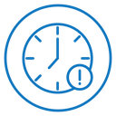 Alarm exclamation Color Outline icon