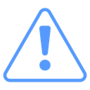 Alarm Warning Triangle Color Outline icon