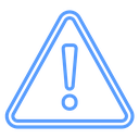 Alert Warning Triangle Color Outline icon