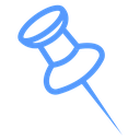 Angled Push Pin icon