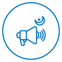 Announcement Megaphone Color Outline icon