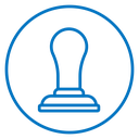 Approval stamp icon
