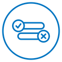 Approve Reject Options Color Outline icon