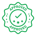 Approved stamp icon