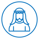 Arabic man icon