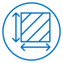 Area and dimension icon