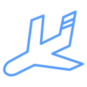 Arrival Plane Silhouette icon