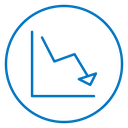 Arrow trend-down 4 icon