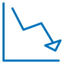 Arrow trend-down 4 icon