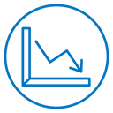 Arrow trend-down icon