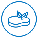 Artificial vegan meat icon