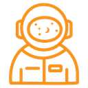 Astronaut or cosmonaut icon