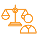 Attorney in law icon