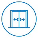 Automatic opening door icon