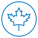 Autumn leaf canadian icon