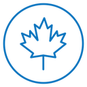Autumn leaf canadian icon