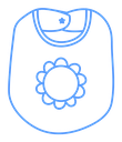 Baby bib icon