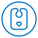 Baby bib icon
