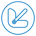 Baby car seat icon
