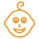 Baby face icon