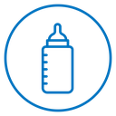 Baby milk bottle icon