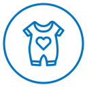 Baby overalls icon