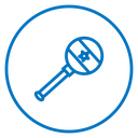 Baby rattle icon