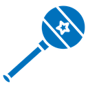 Baby rattle icon