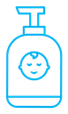 Baby shampoo icon