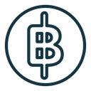 Baht sign icon