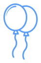 Balloon Color Outline icon
