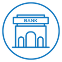 Bank building icon